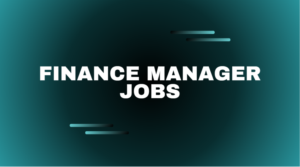 Finance Manager Jobs