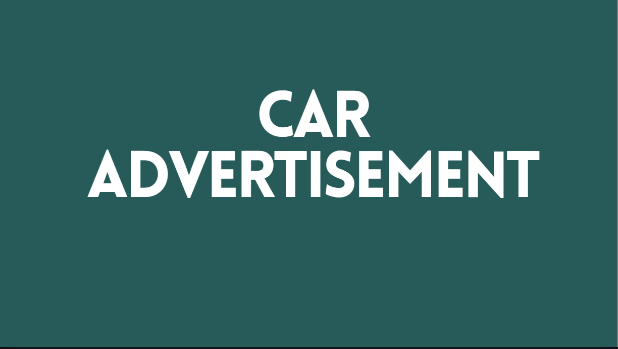 Car Advertisement