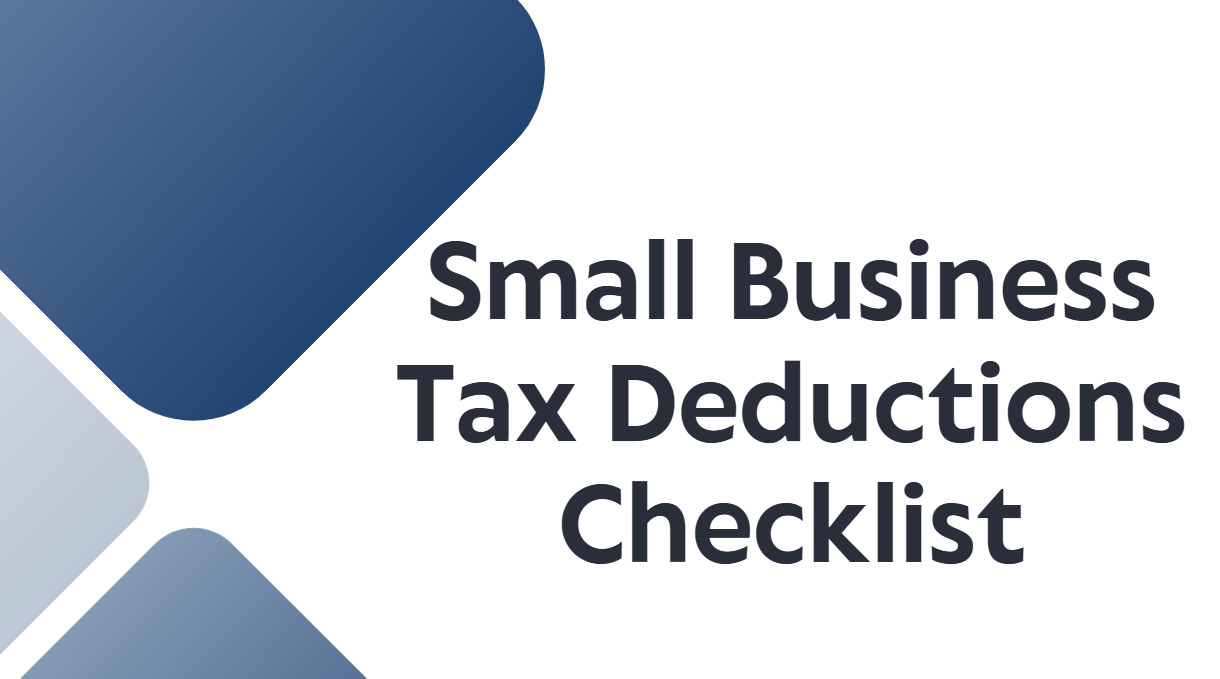 Small Business Tax Deductions Checklist
