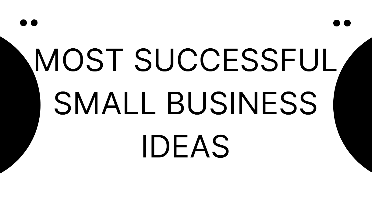 Most Successful Small Business Ideas