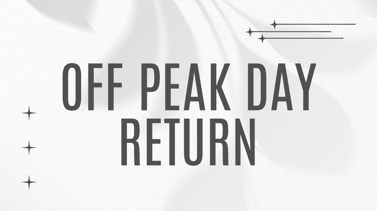 Off Peak Day Return