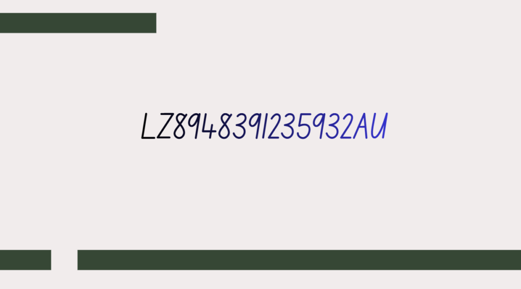 LZ8948391235932AU