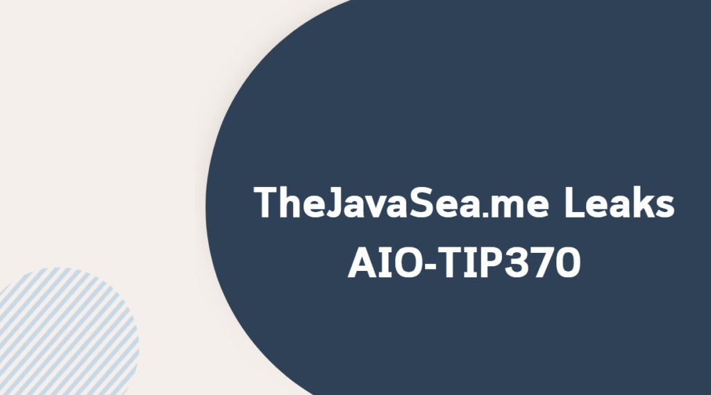 TheJavaSea.me Leaks AIO-TIP370