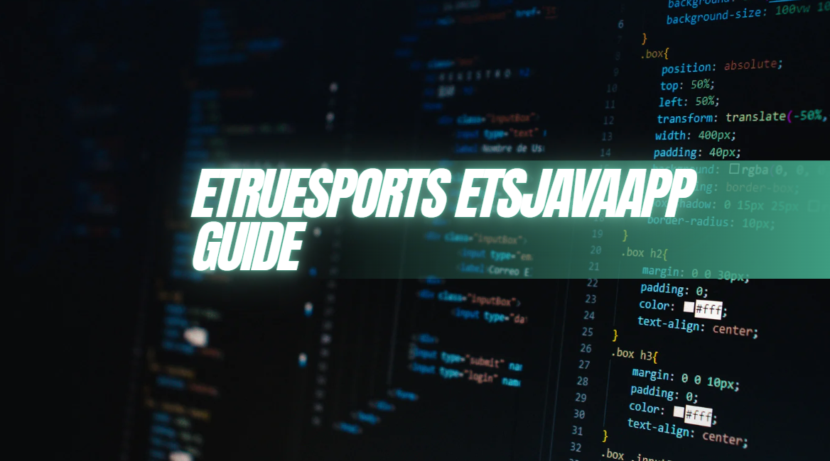 Etruesports ETSJavaApp Guide